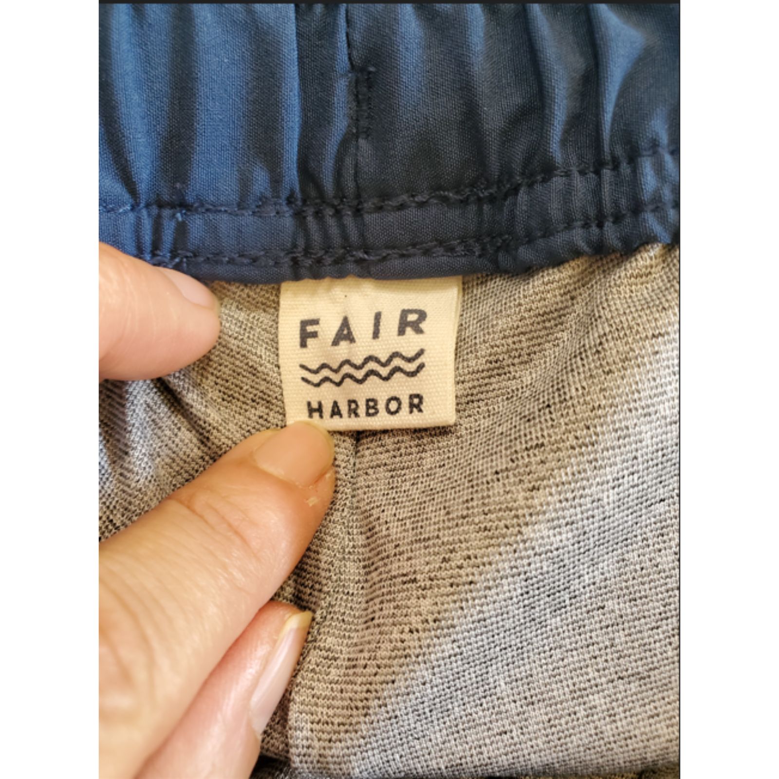 Fair Harbor Boys L Anchor Leaf Print Water Repellent Swim Trunks Evergreen Euc — image 3 of 8